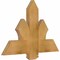 Ekena Millwork Redmond Rough Sawn Timber Gable Bracket, Western Red Cedar, 36"W x 24"H x 2"D x 6"F, 16/12 Pitch GBW036X24X0206RED00RWR - alternate 4